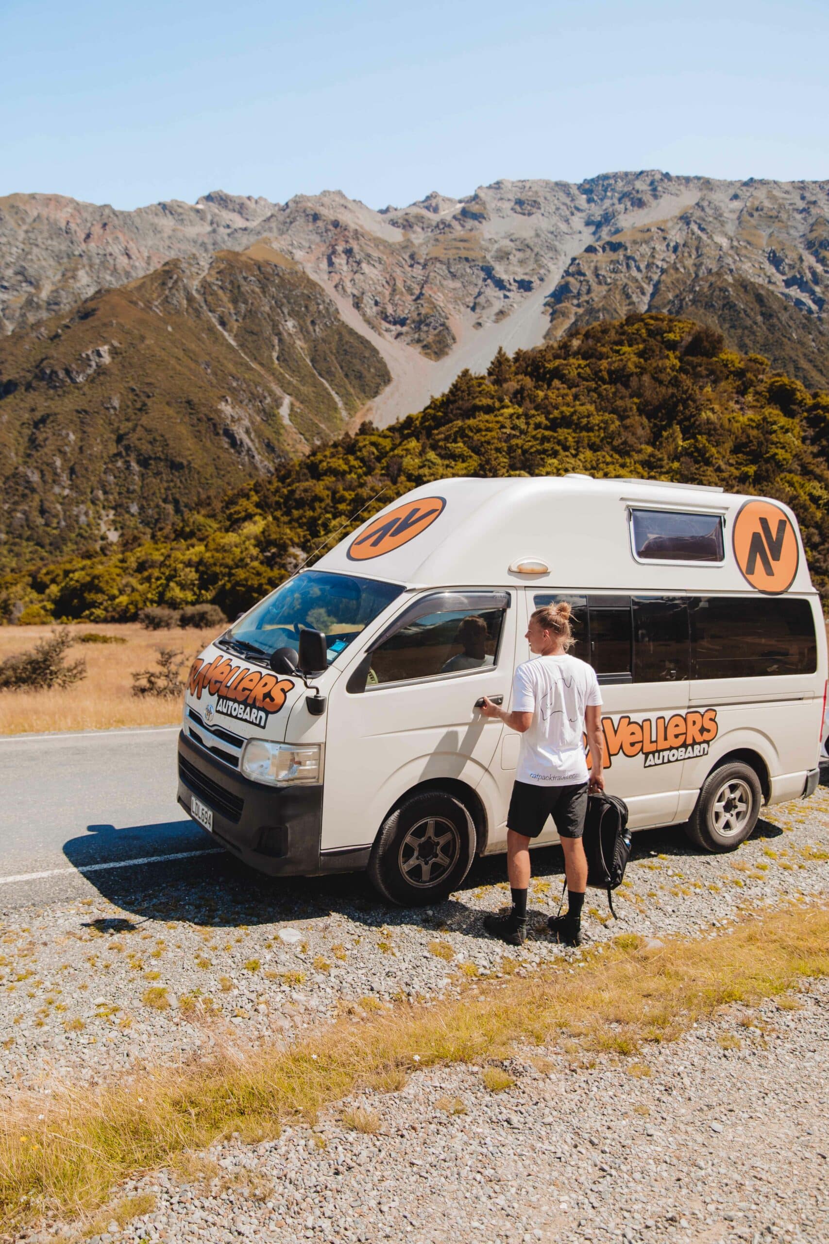 Campervan in Christchurch, New Zealand.